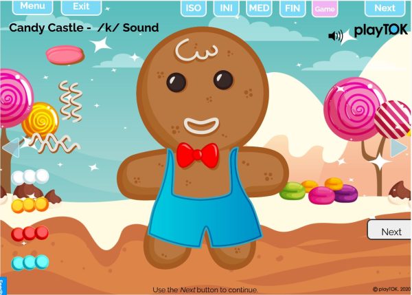 screenshot of Candy Castle boom cards